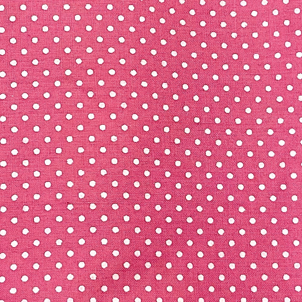 Pink dotted cotton blend fabric bundle of 3Yds 33 “ and Width of 42 “